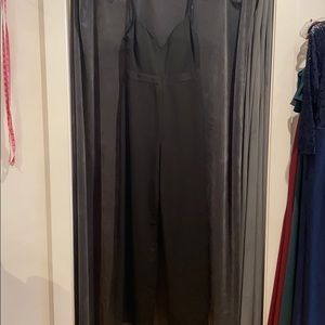 Hayley Paige jumpsuit crepe black size 10